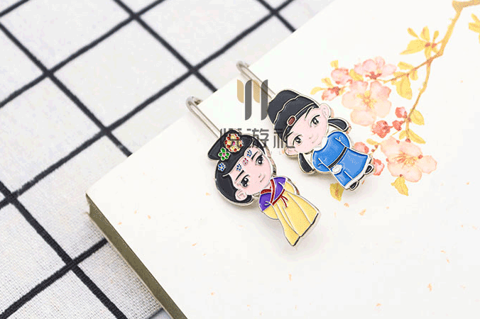 楚汉服饰人物书签，小巧古典有创意