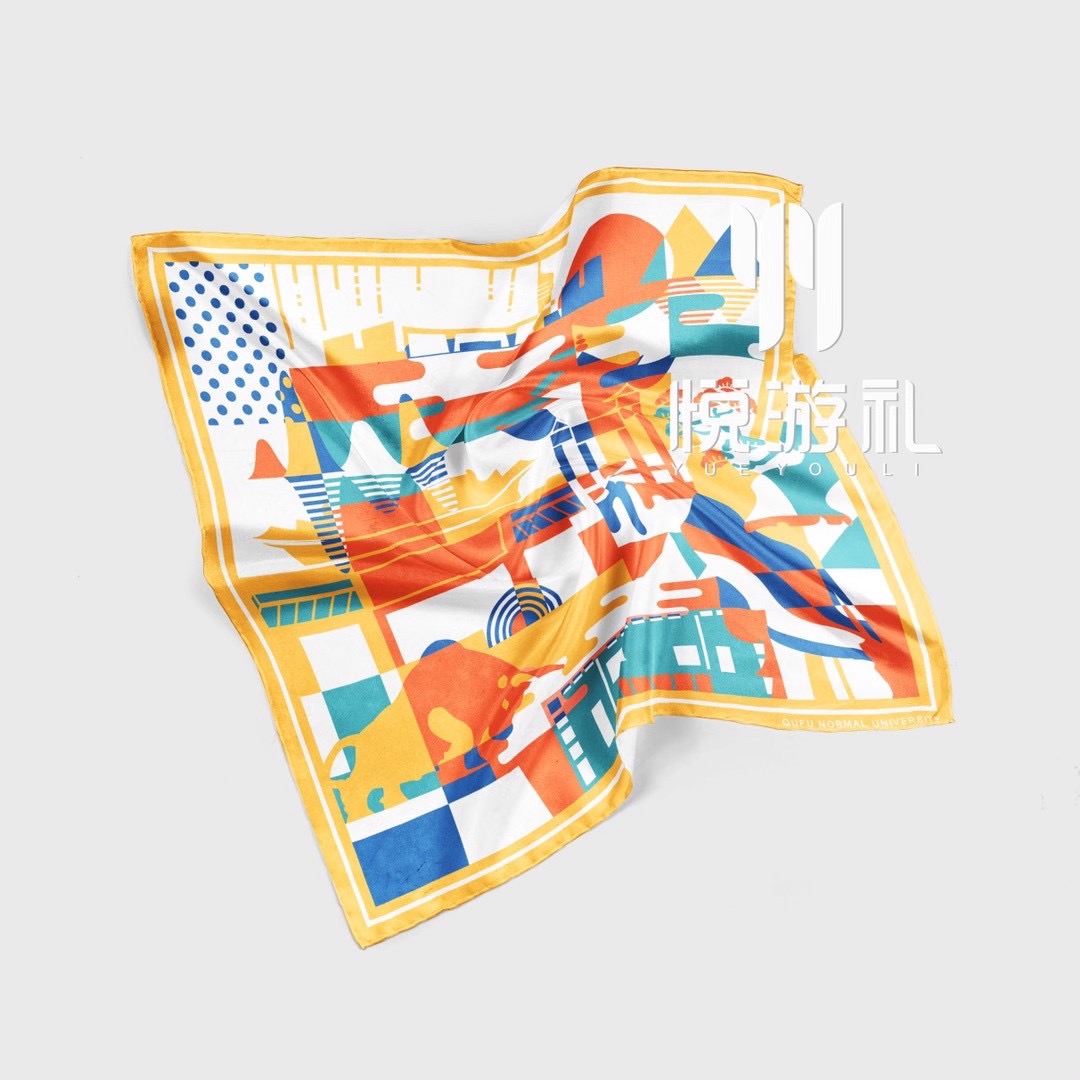 旅游纪念丝巾的文创产品设计