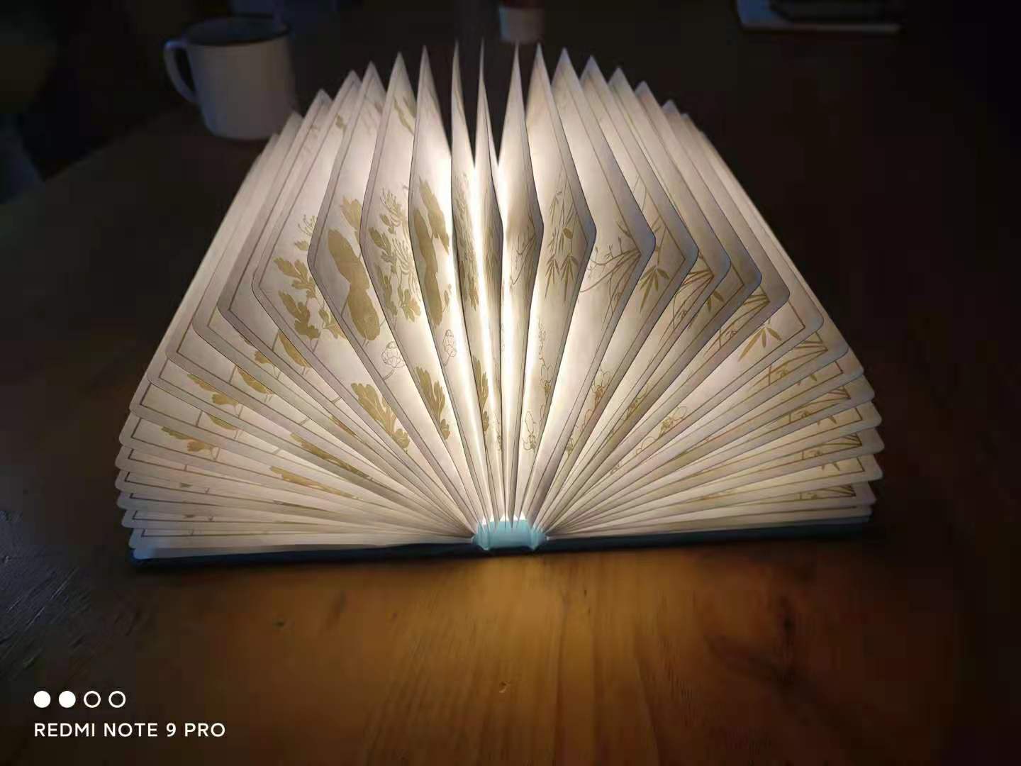 湖北文创产品纸书灯